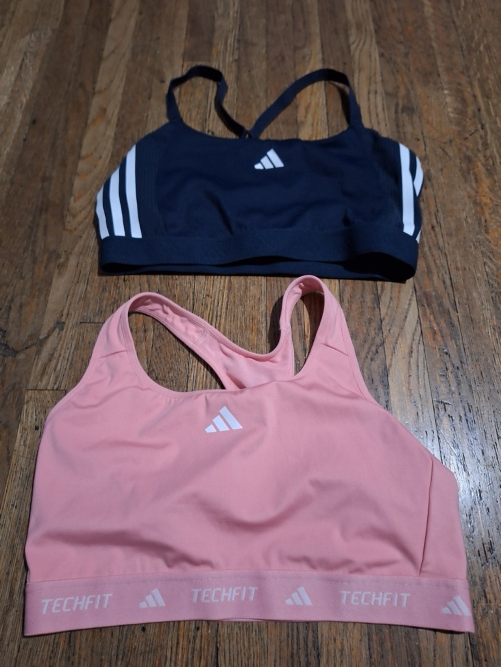 Adidas Techfit Sports Bras - Black & Pink